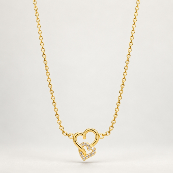 92.5 Silver Gold-Polished Chain