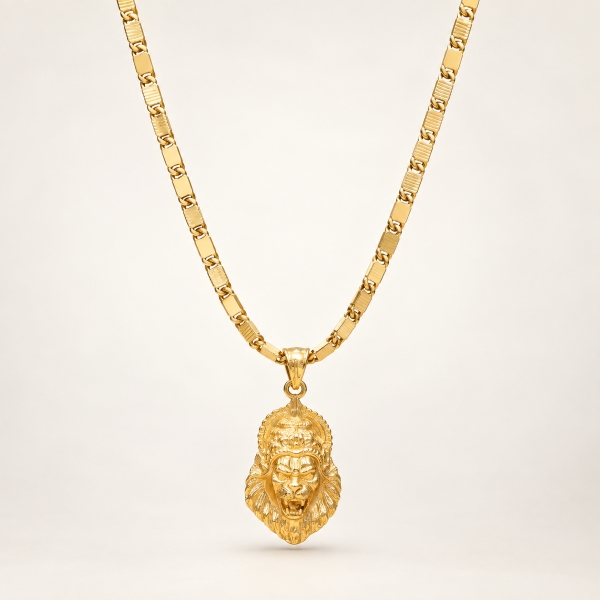 92.5 Silver Gold-Polished Chain